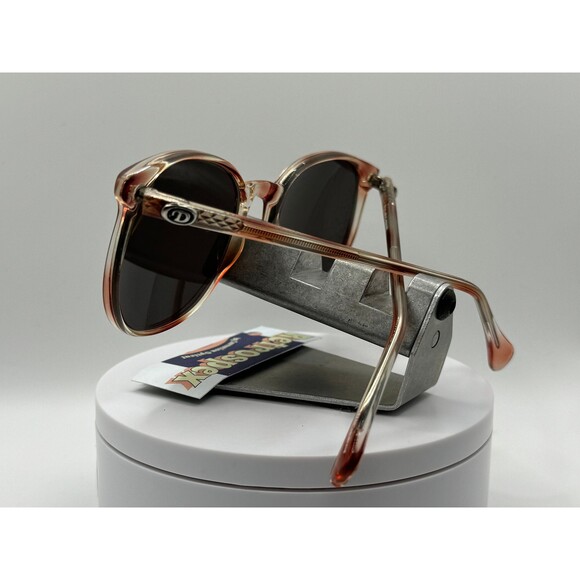Vintage Oversize Sunglasses Preppy Style | Grey Lens | Brown Spot Retro Glasses main image 6